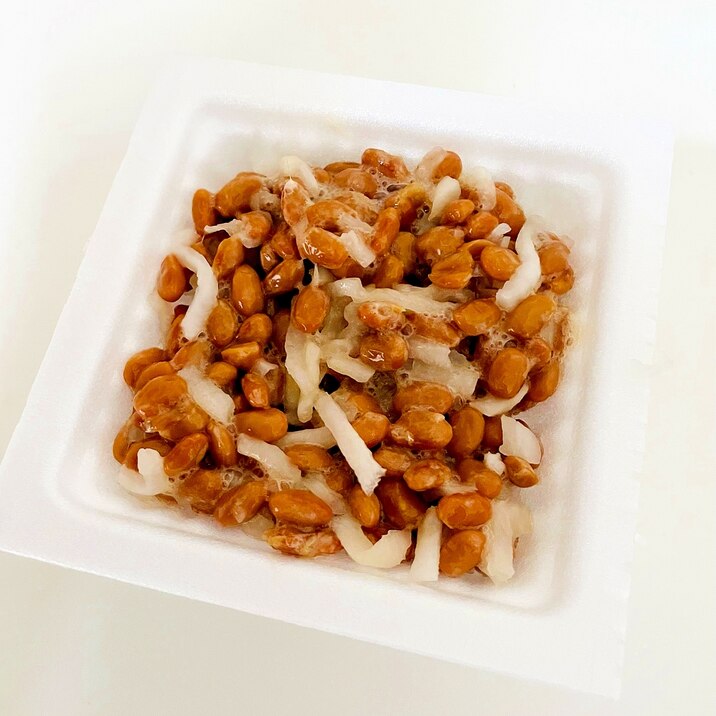 切干大根入りの納豆